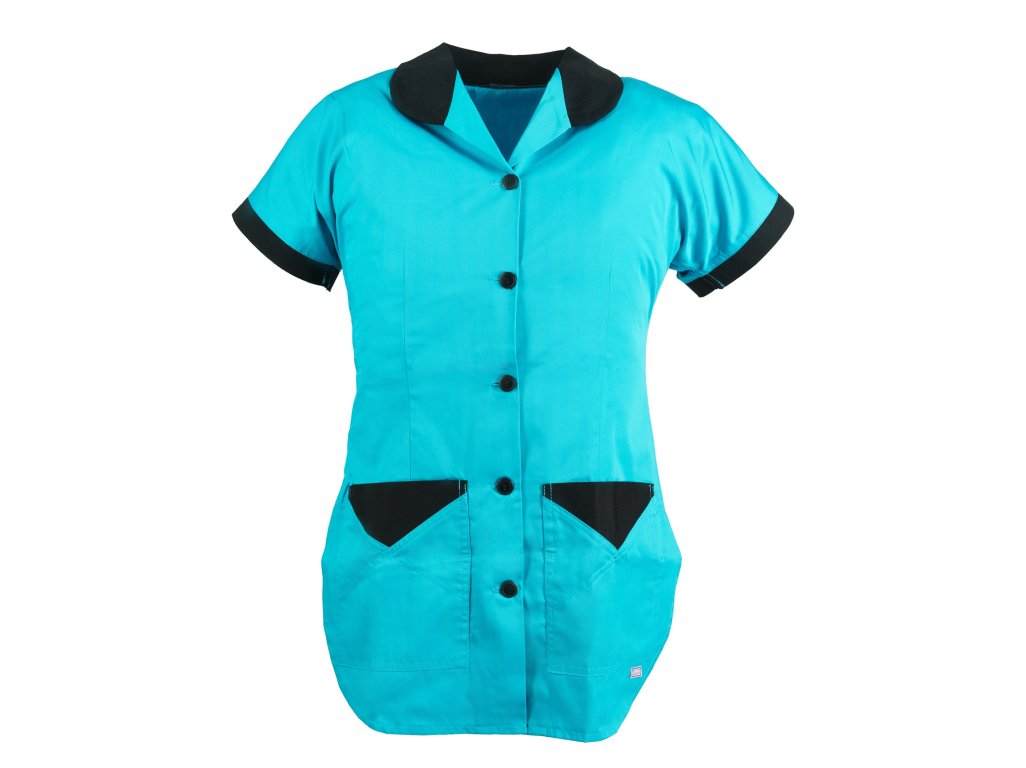 Dámská halena PEPINA tyrkysová/ černá