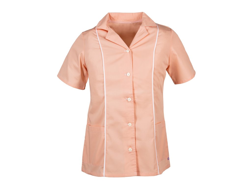 Dámská halena LINA meruňková/ bílá