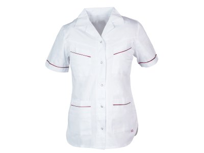 Dámská halena MARTINA bílá/vínová