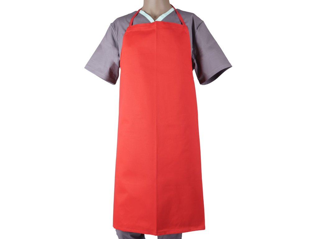 Zástěra laclová červená