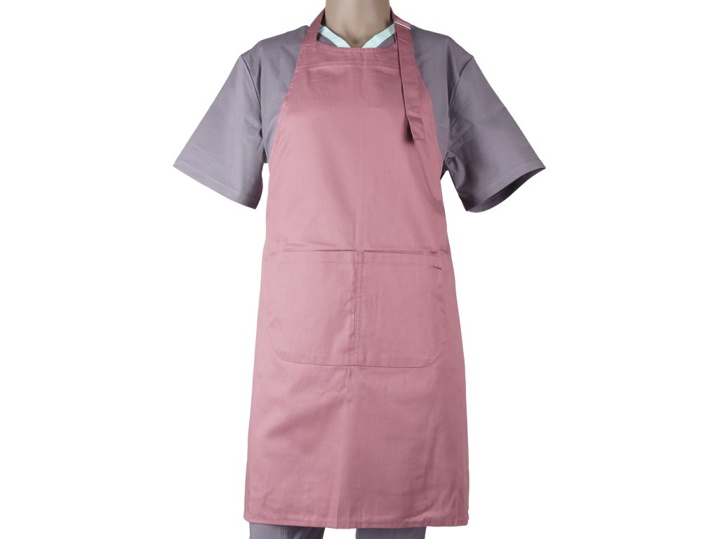 Zástěra laclová  růžová