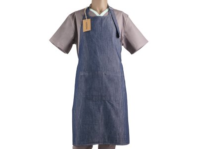 Zástěra laclová denim